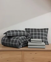 Swift Home Grid Plaid Reversible -Pc. Comforter Set
