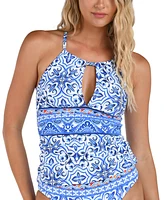 La Blanca Women's Alboran Sea Keyhole Tankini Top