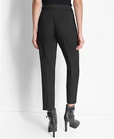 Dkny Women's Pyrn Foldover-Waist Ankle Pants