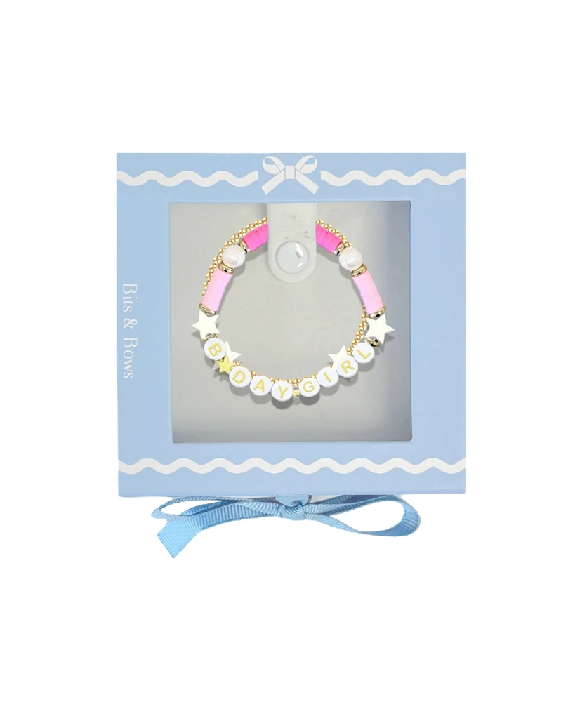 Bits & Bows Girls Birthday Girl Bracelet Gift Set