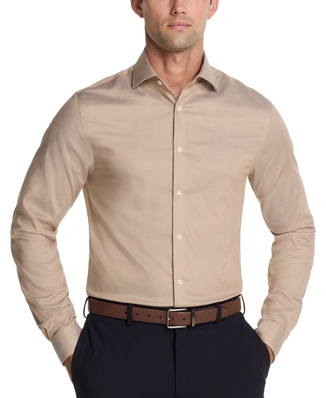 michael kors dress shirts macys Michael Kors Men's Slim Fit Comfort Stretch Solid Dress Shirt