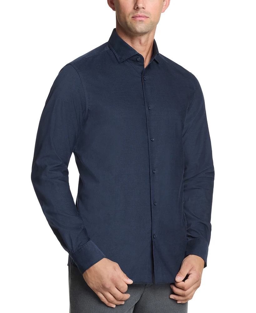 Michael Kors Men Slim Fit Corduroy Dress Shirt