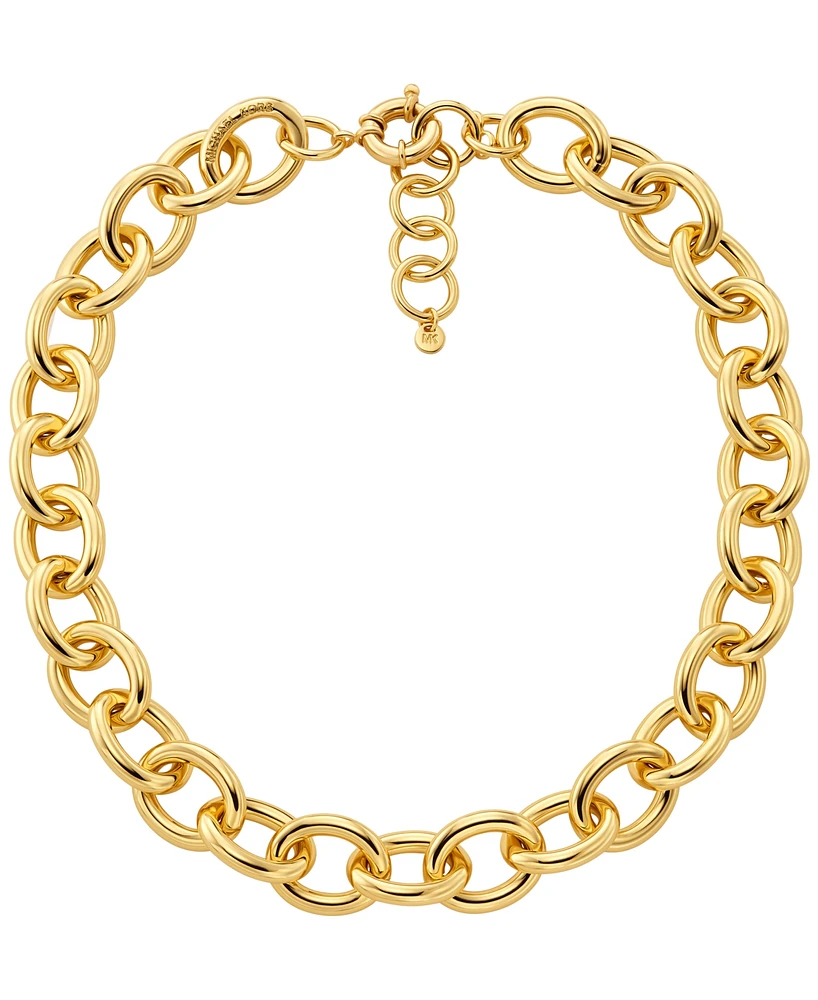 Michael Kors 14K Gold-Plated Brass Statement Chain Necklace