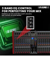 5 Core Audio Mixer 16 Channel Dj Controller Professional Sound Board Bluetooth Usb Mx 16CH