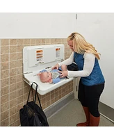 ECR4Kids Toddler Horizontal Diaper Changing Station, White Granite