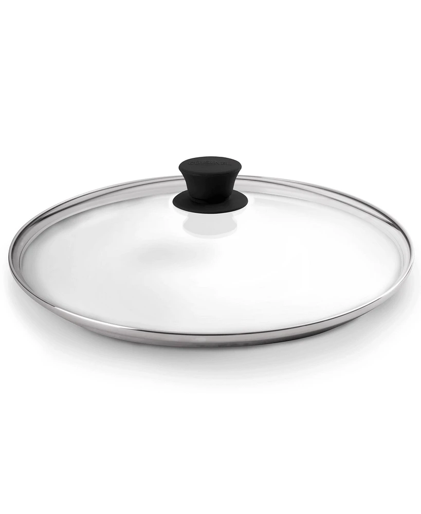 Cuisinel Glass Lid - 12/"-inch/30.48-cm/308mm - Compatible with Lodge - Fully Assembled Tempered Replacement Cover