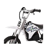 Razor MX400 & MX650 Electric Toy Motocross Motorcycle Dirt Bike, White & Black