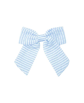 Bits & Bows Girls Seersucker Hair Bow