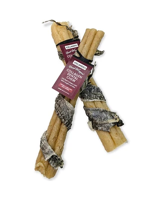 Icelandic+ Dental Chew Stick: Beef Collagen Wrapped w/ Fish - 8"