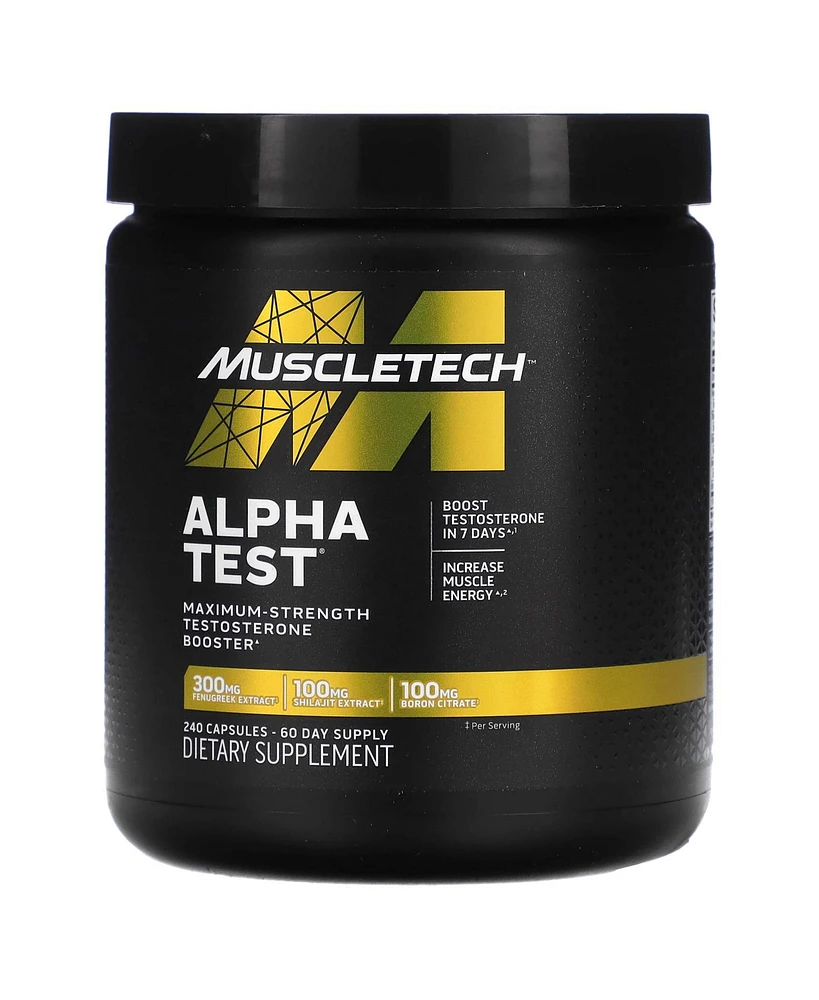 MuscleTech AlphaTest | Tribulus Terrestris & Boron Supplement | Max