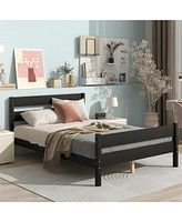 Slickblue Full Bed with Headboard and Footboard for Classic Style