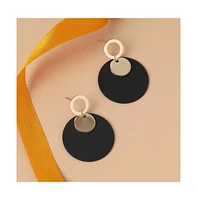 Sohi Women's Block Drop Earrings