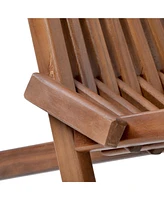 Slickblue Folding Wood Chair – Compact and Stylish for Easy Storage and Versatile Use