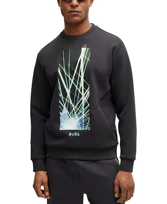 Boss by Hugo Men's 3D-Moulded Logo Sweatshirt