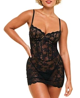 Adore Me Women's Brielle Babydoll & G-String Set Lingerie