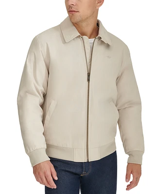 Dockers Men's Relaxed-Fit Microtwill Full-Zip Bomber Jacket