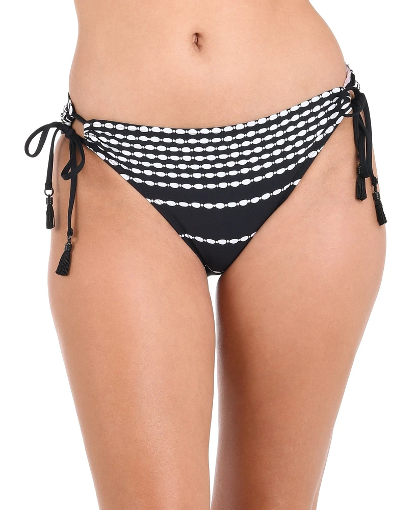 La Blanca Women's City Lights Adjustable-Loop Tassels Hipster Bikini Bottoms