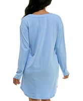 Roudelain Women's Cozy Luxe Henley Sleep Dress