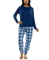 Roudelain Women's Cozy Luxe Printed Sleep Joggers