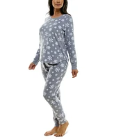 Roudelain Women's Packaged Long-Sleeve Top & Joggers Pajama Set