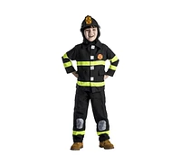 Dress Up America Firefighter Jacket, Pants & Hood Costume Set - Toddlers Girls Boys