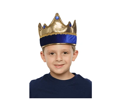 Dress Up America King's Crown with Gem Stones - Kids Boys