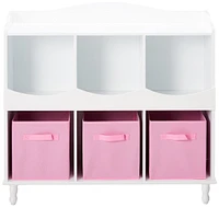 Kings Brand Furniture Brockton White Storage Cubby