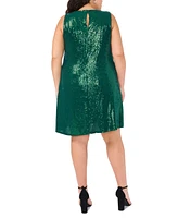 Msk Plus Sleeveless Sequinned Shift Dress