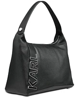 Karl Lagerfeld Paris Lunette Medium Leather Hobo