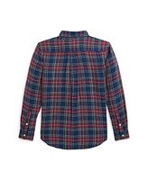 Polo Ralph Lauren Big Boys Buffalo Check Double-Faced Cotton Shirt