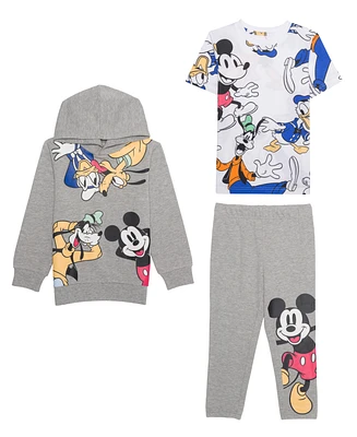 Mickey Mouse Toddler & Little Boys Fleece, 3-Piece Set