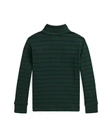 Polo Ralph Lauren Little and Toddler Boys Striped Cotton Quarter-Zip Pullover Sweatshirt