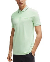 Boss by Hugo Men's Zip Placket Slim-Fit Polo