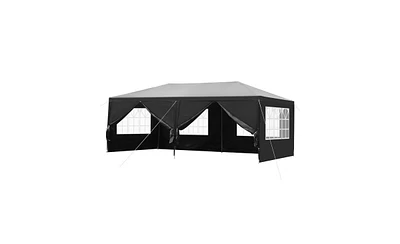 Slickblue 10'x20' Outdoor Party Tent - Includes 6 Removable Sidewalls for Versatile Event Coverage