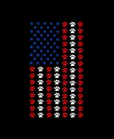La Pop Art Women's Paws Flag Crew Neck T-Shirt