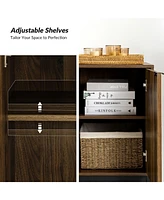 Dommen Modern Storage Cabinet with Metal Legs