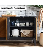 Hulala Home Senin Modern 55"Wide Sideboard with 2 Shelves