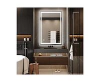 Garmin 48x32 Led Bathroom Mirror with Lights,Anti