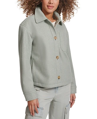 Levi's Women's Button Front Shorty Shirt Jacket