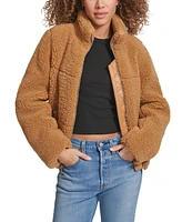 Levi's Women's Stand Collar Sherpa Puffer Jacket