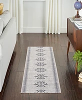 Nicole Curtis Machine Washable Series 1 SR109 2'x6' Runner Area Rug