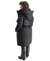 Dkny Women's Hooded Long-Sleeve Anorak Puffer Coat
