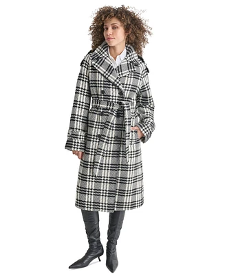 Dkny Women's Wool Blend Double-Breasted Wrap Coat