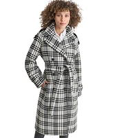 Dkny Women's Wool Blend Double-Breasted Wrap Coat