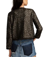 Lucky Brand Women's Sequin Lady Long-Sleeve Jacket