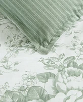 Laura Ashley Toile Delight Reversible 7-Pc. Comforter Set, Full/Queen