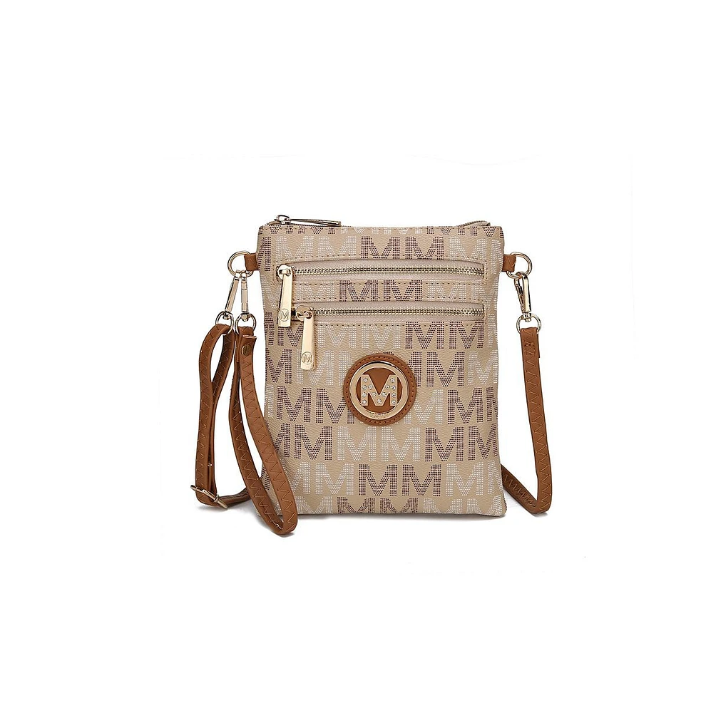 Mkf Collection Gaia Milan M Signature Everyday Use Crossbody by Mia K