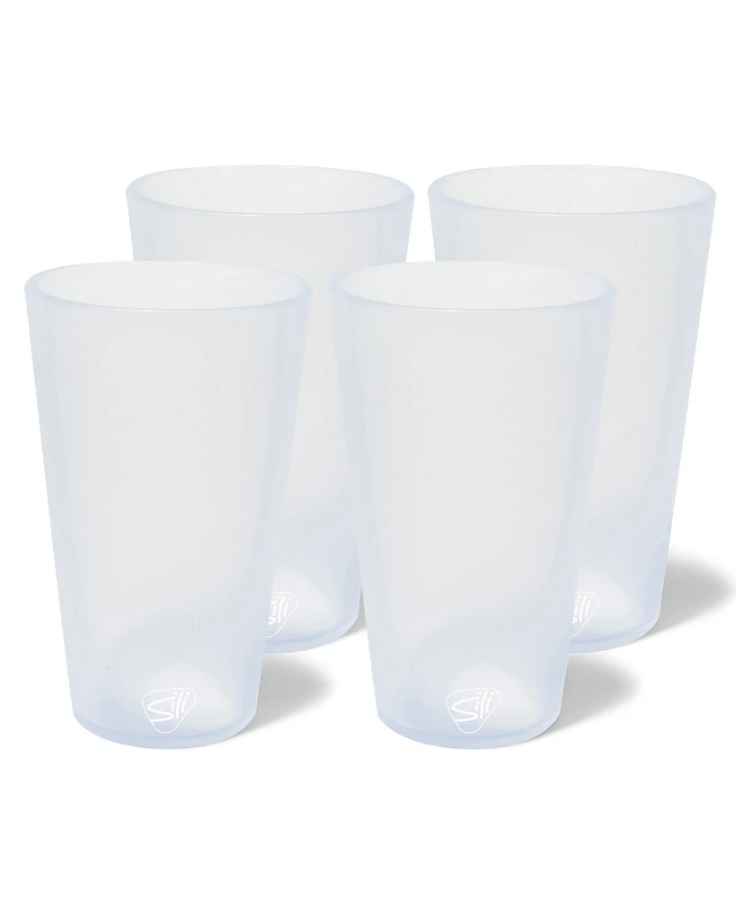 Silipint Pint Glasses: 4 pk - Icicle