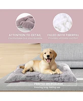Elle Pet Bed for Cats and Dogs, Tufted Dog Crate Mat, Cushion Pet Beds