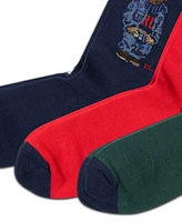 Polo Ralph Lauren Men's 3-Pk. Assorted Bears Slack Socks